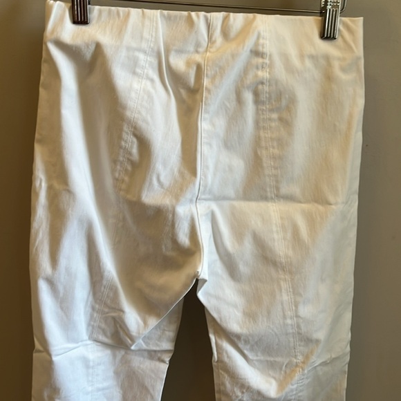 Elliott Lauren Ankle Pants White Control Stretch Size 4 Elastic Waistband - Picture 6 of 8